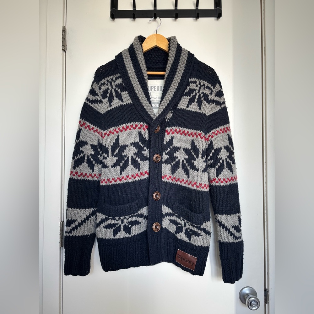 Superdry - Wool Knit Cardigan